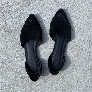 Jenni Kayne Black Suede D’Orsay Flat